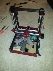 Assembled base with Y-axis